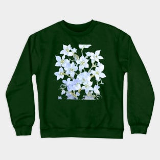 white floral beautyful art Design Crewneck Sweatshirt